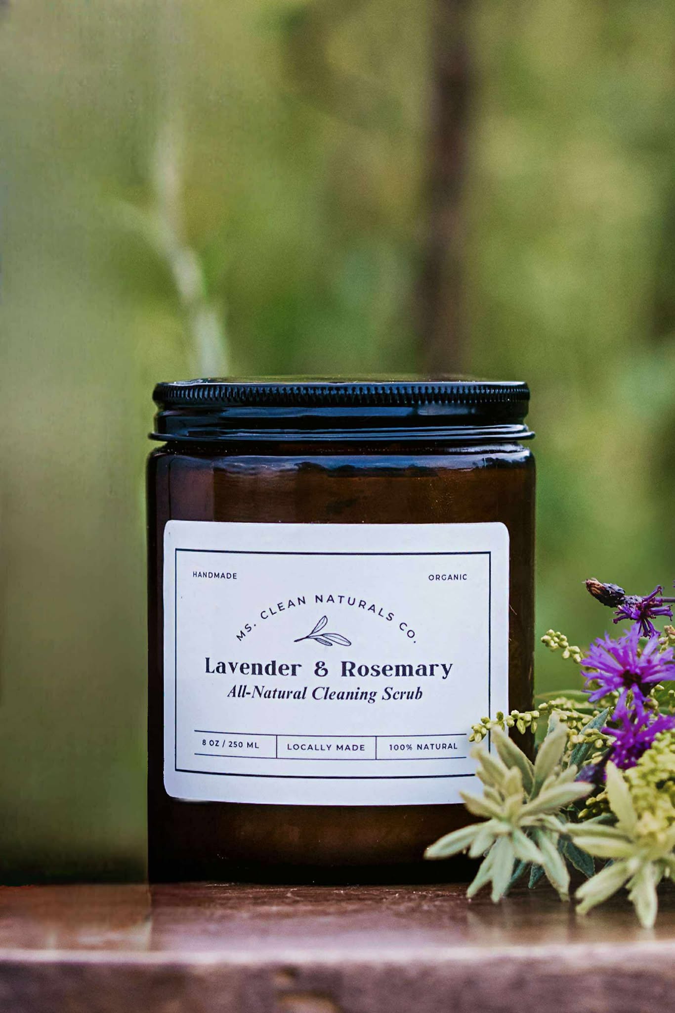 All-Natural Lavender & Rosemary Cleaning Scrub